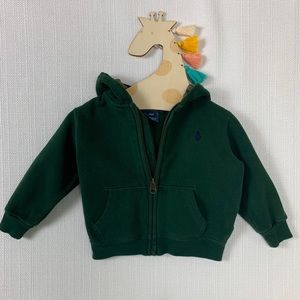 Ralph Lauren 12 month zip-up sweater